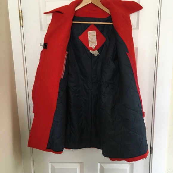 Hudson's Bay Red Wool Coat - Vintage 1968 - Picture 3 of 6